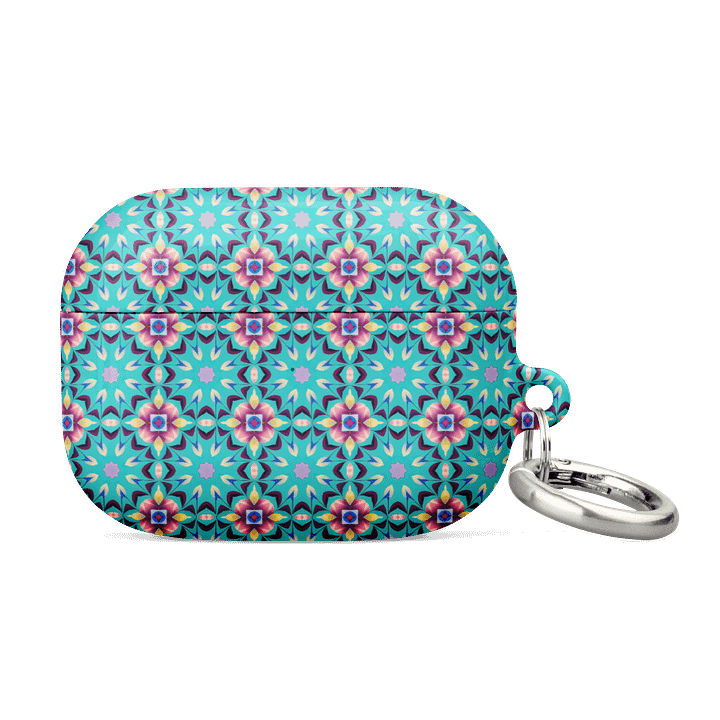 Aqua Geometric Pattern AirPods® Case product image (4)