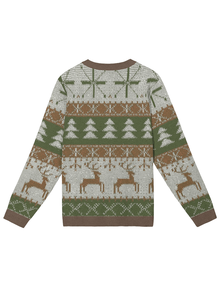 Festive Reindeer Christmas Sweatshirt – Cozy & Stylish Holiday Knitwear product image (2)