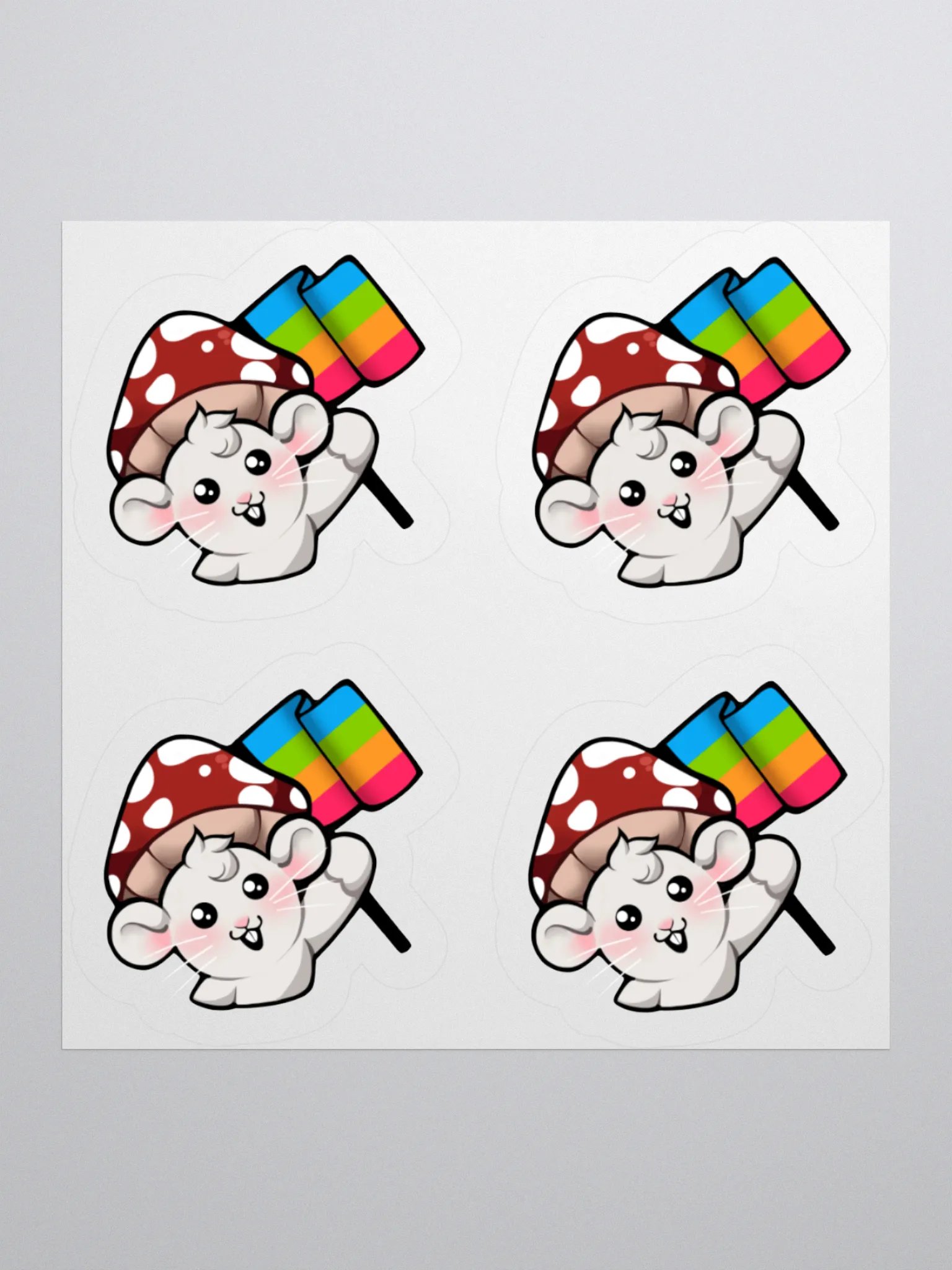 Panromantic Pride Flag Stickers product image (1)