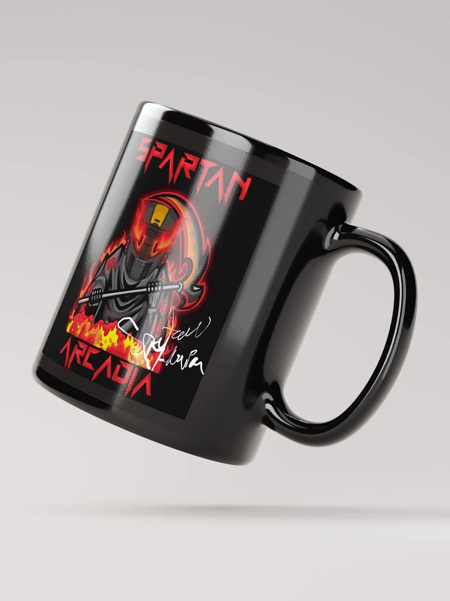 Spartan McCarron autographed black glossy mug product image (4)