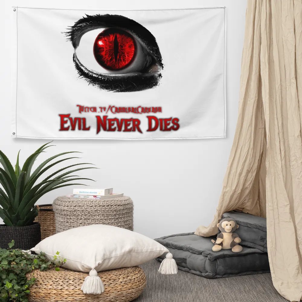 Evil Never Dies Logo Flag product image (5)