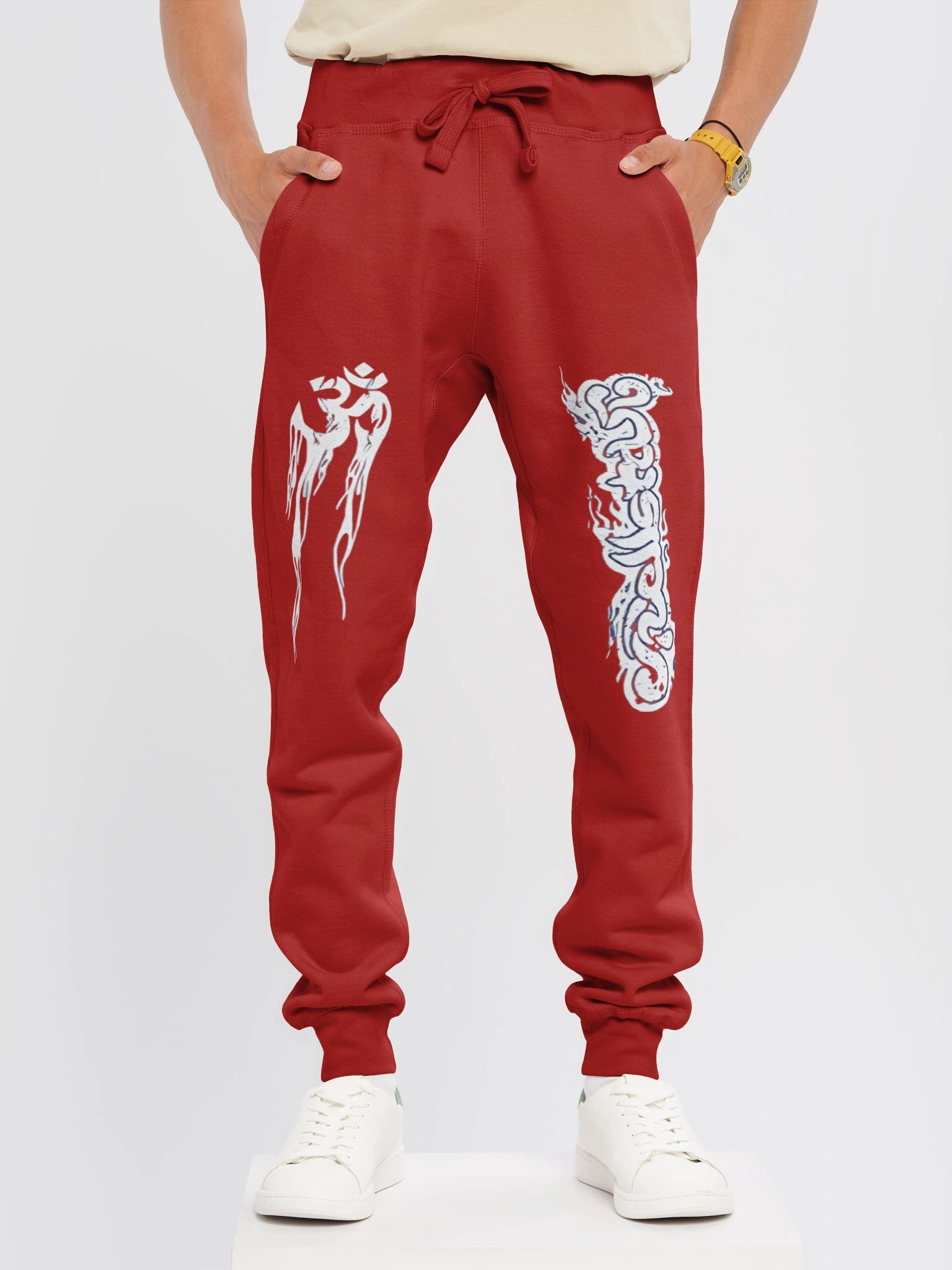 Hellstar Studios Records Yoga Sweatpants Red product image (2)