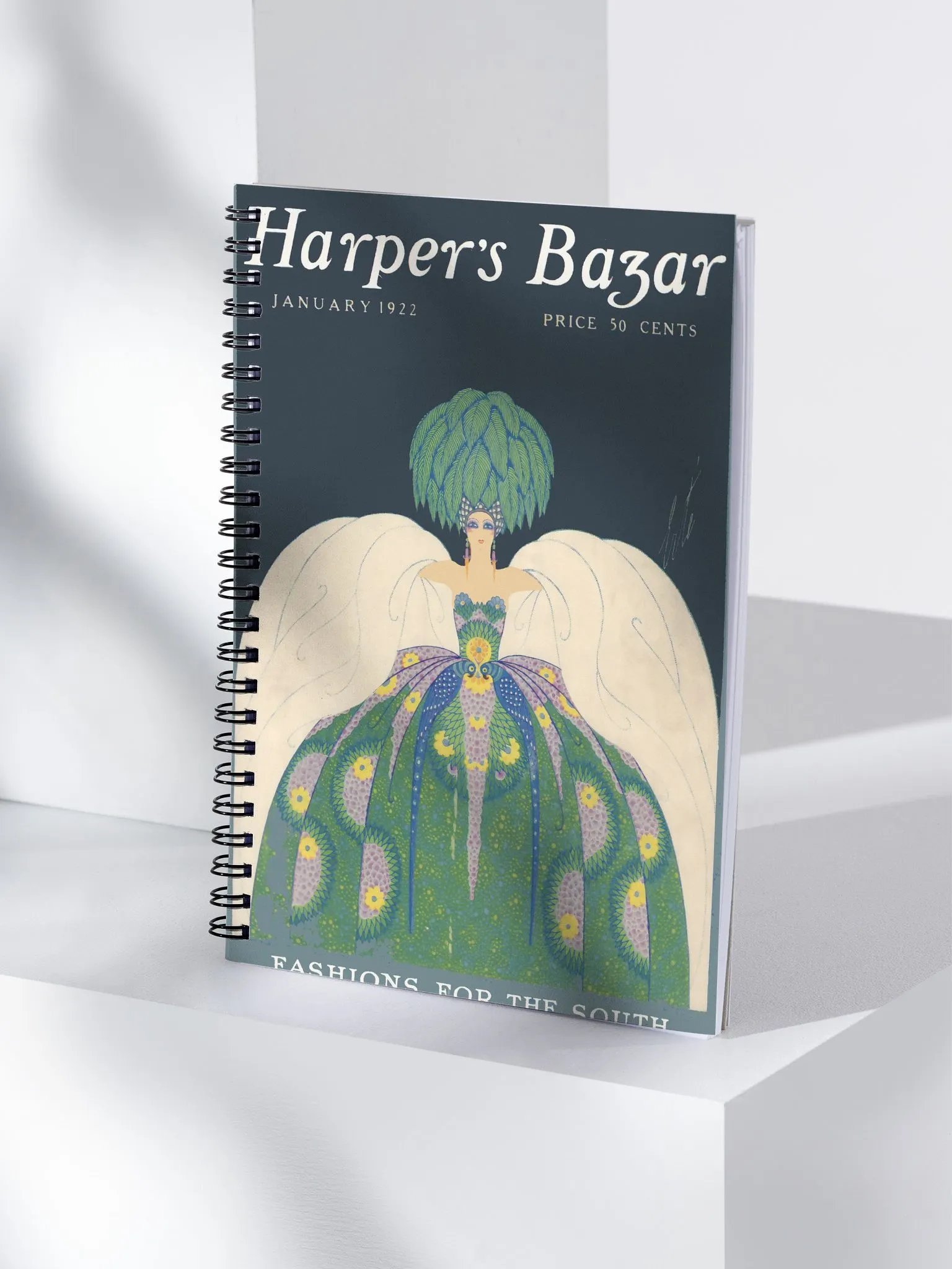 Harpers Bazar 1922 Vintage Image Spiral Notebook product image (4)