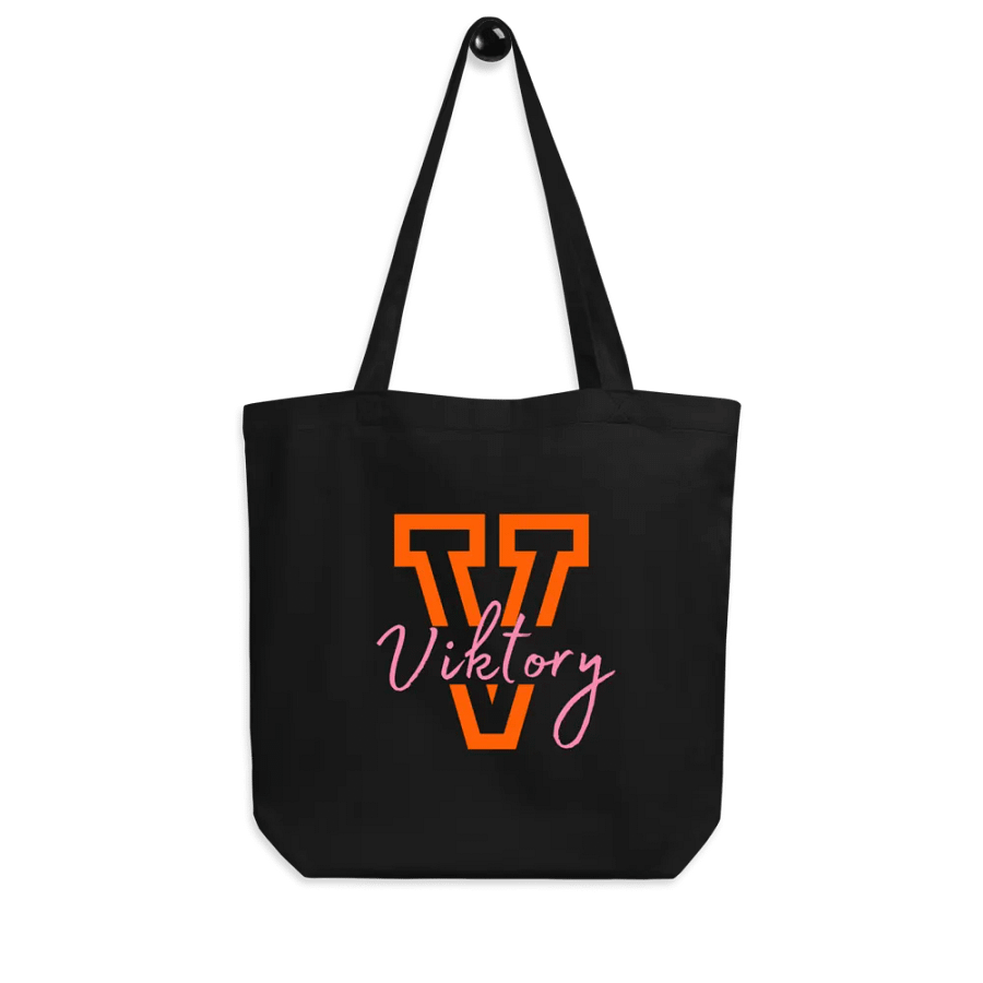 Black Tote (orange & pink logo) product image (7)