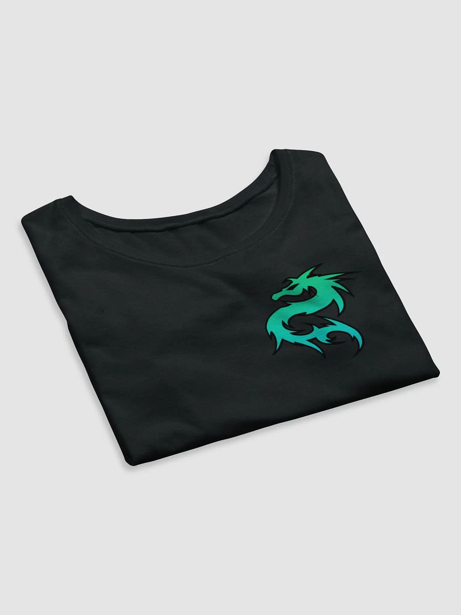 Tribal Dragon Teal Crop Tee product image (7)