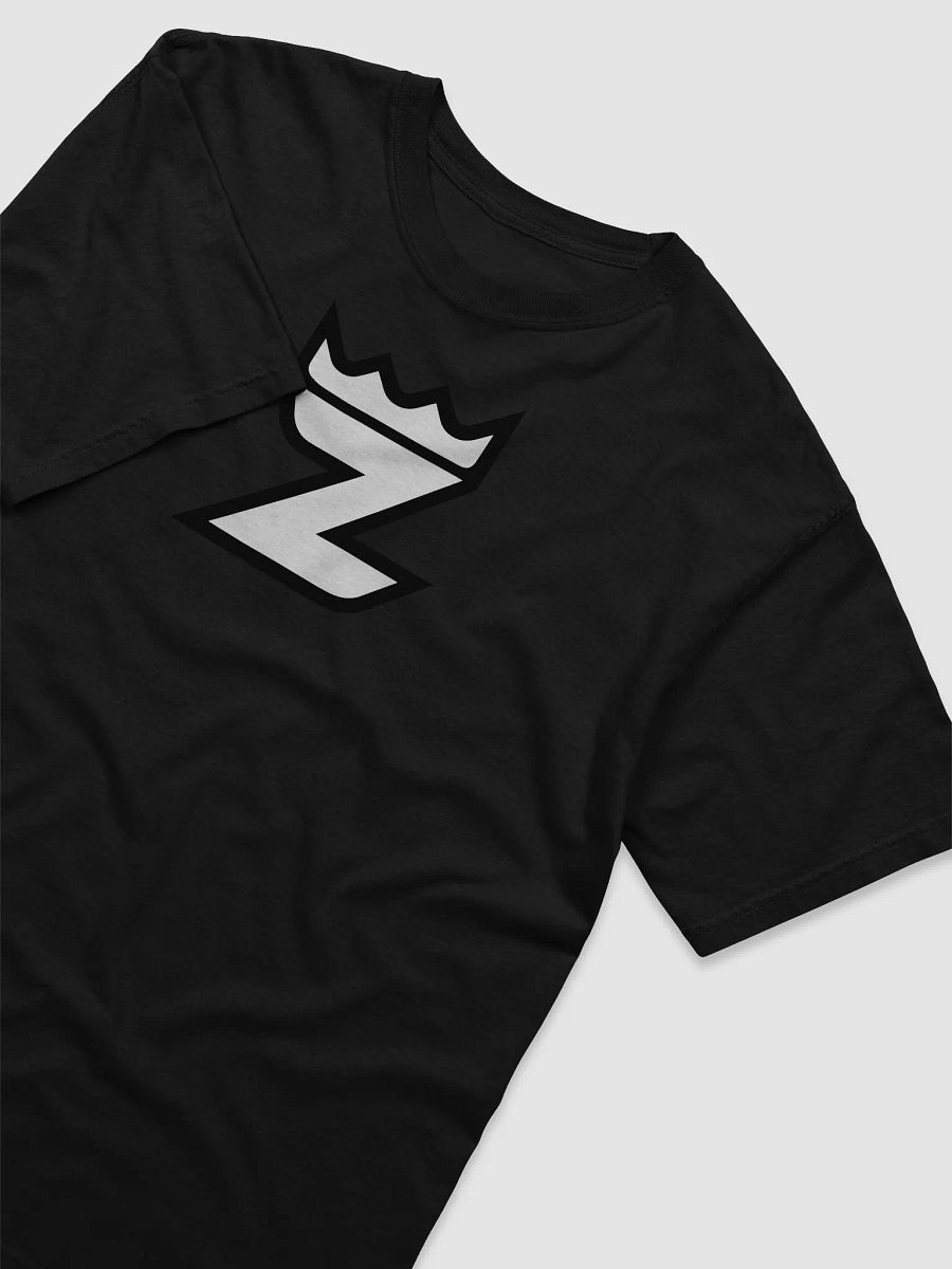 White Logo T-Shirt - Black product image (3)
