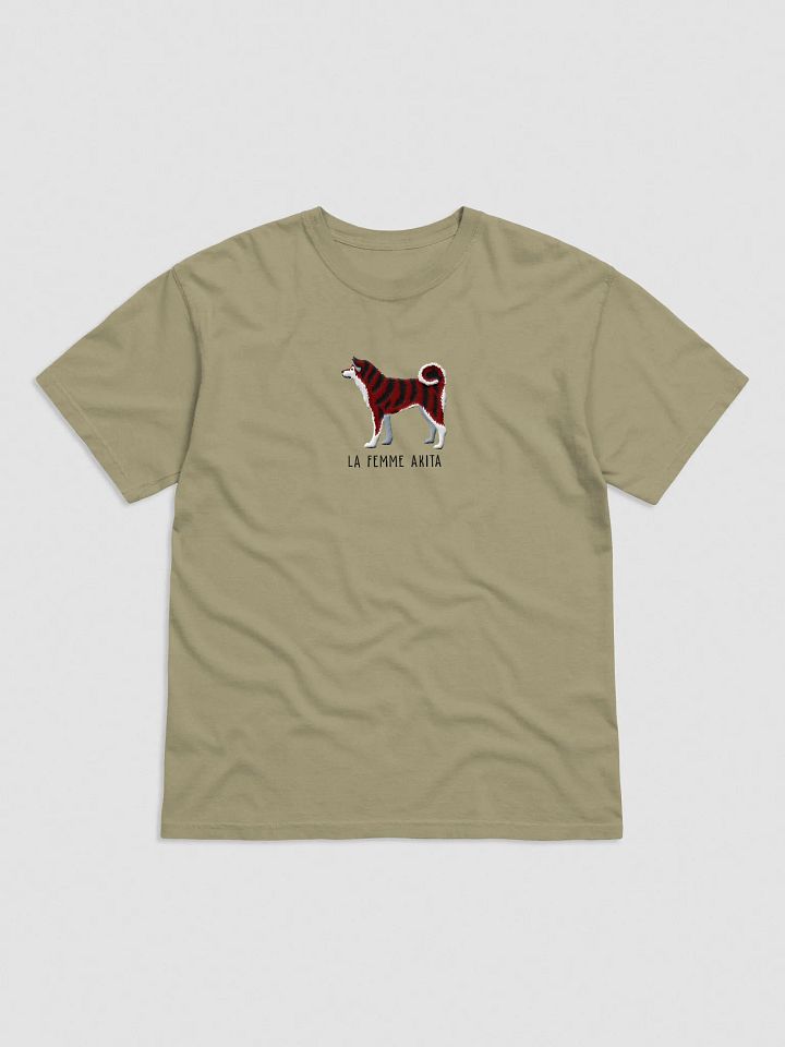 La Femme Akita T-Shirt(Embroidered) of a Japanese Akita(Red Brindle) product image (9)