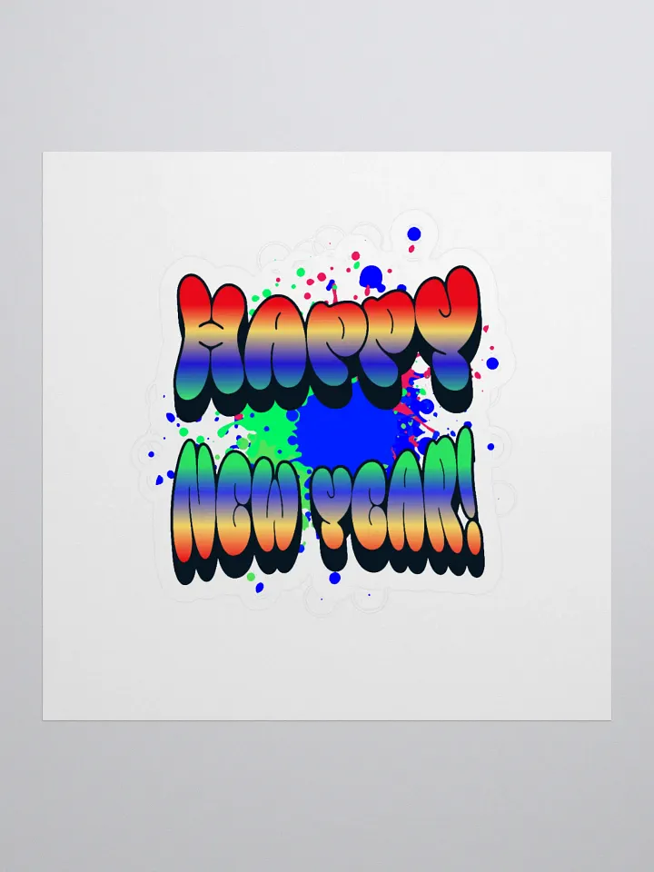 Happy New Years - Colorful Graffiti Design Sticker product image (1)