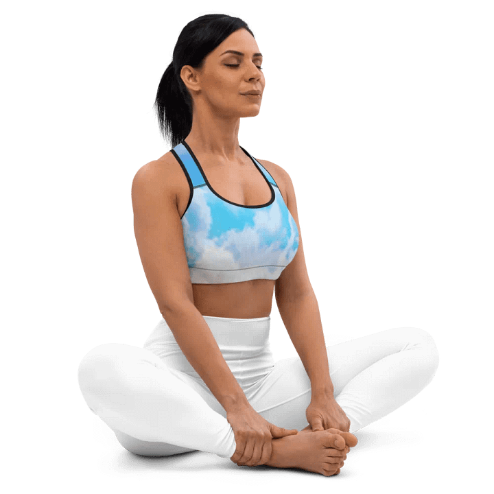 Blur cloud rainbow Design Sports Bra - V6 product image (2)