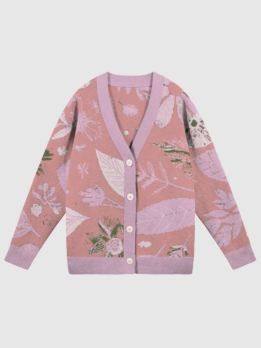 Floral Reverie: Pressed Petals: Knitted Cardigan Without Pocket product image (5)