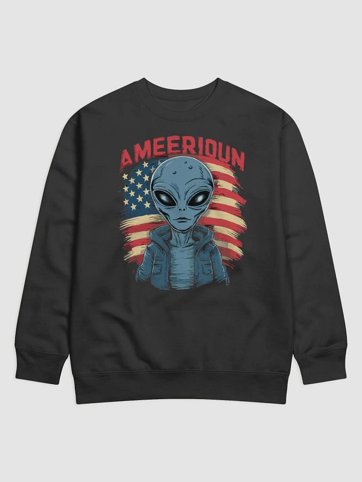 Novelty alien with American flag product image (1)