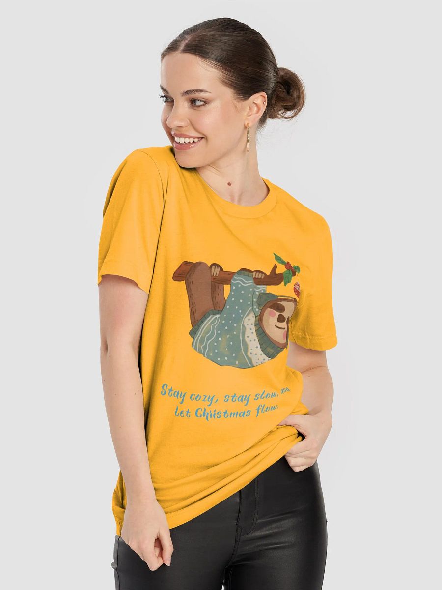 Cozy Sloth Christmas T-Shirt product image (4)