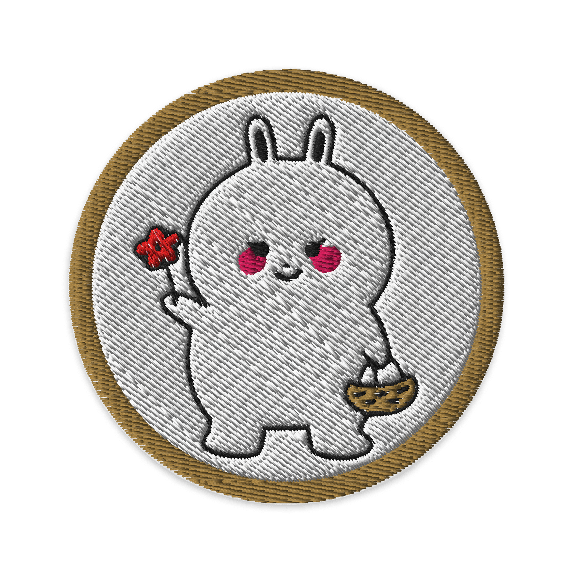 Blossoming Bunny Embroidered Patch product image (1)