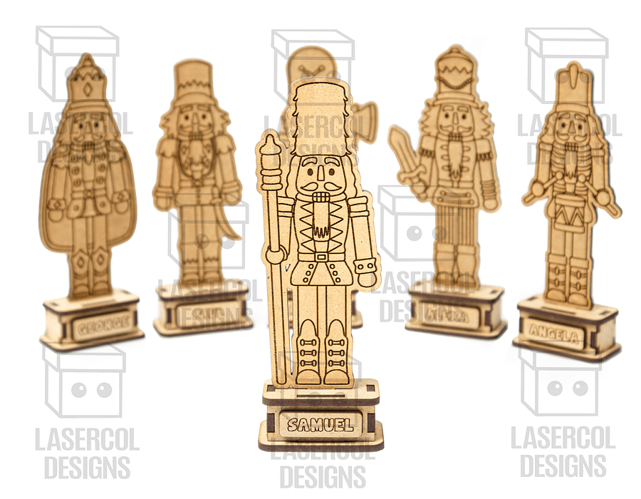 Nutcracker Set (2 Sizes, 6 Styles) - Christmas Gift - Laser Cut Files product image (6)