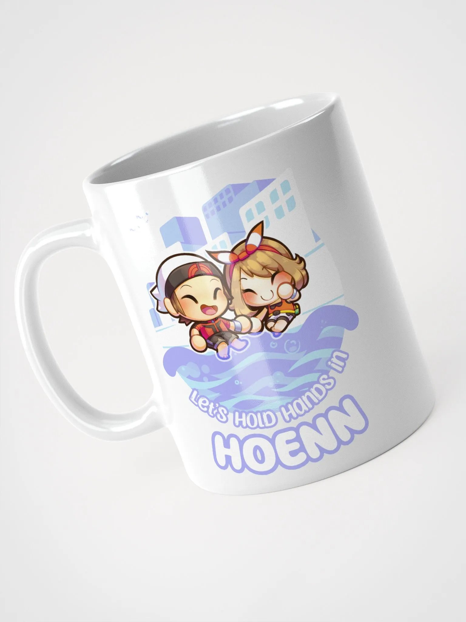 Let's Hold Hands in H Girl and Boy - Mug (White) product image (5)
