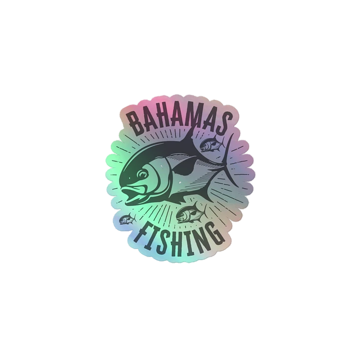 Bahamas Sticker Holographic : Bahamas Fishing Permit Fish product image (2)