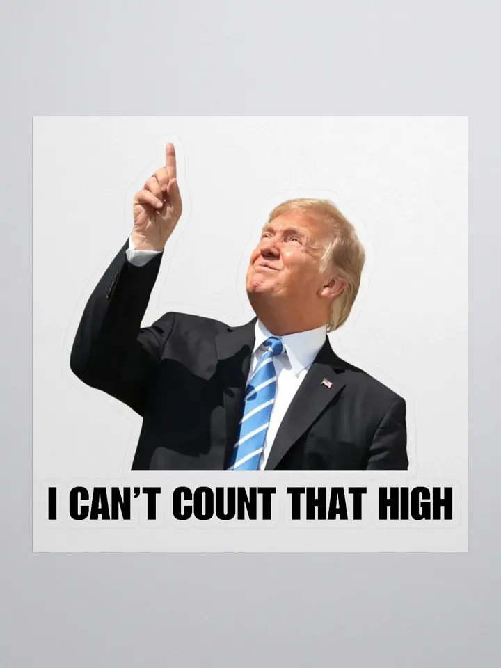'I Can't Count That High' Sticker product image (1)