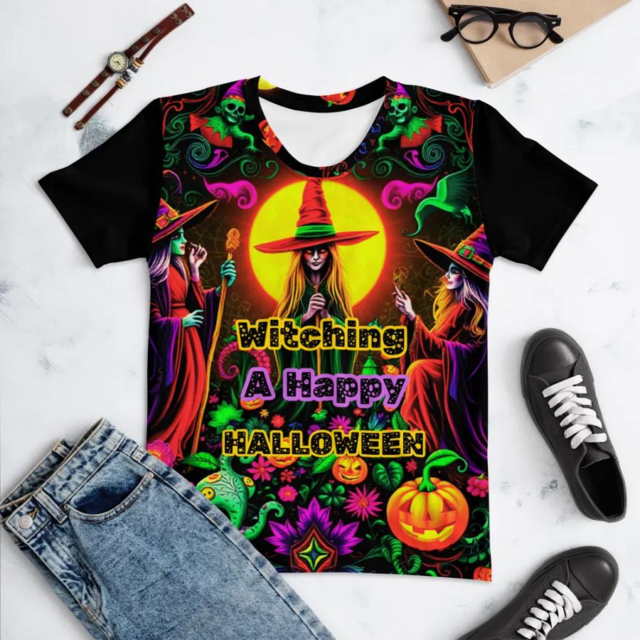 Witching A Happy Halloween T Shirt product image (11)