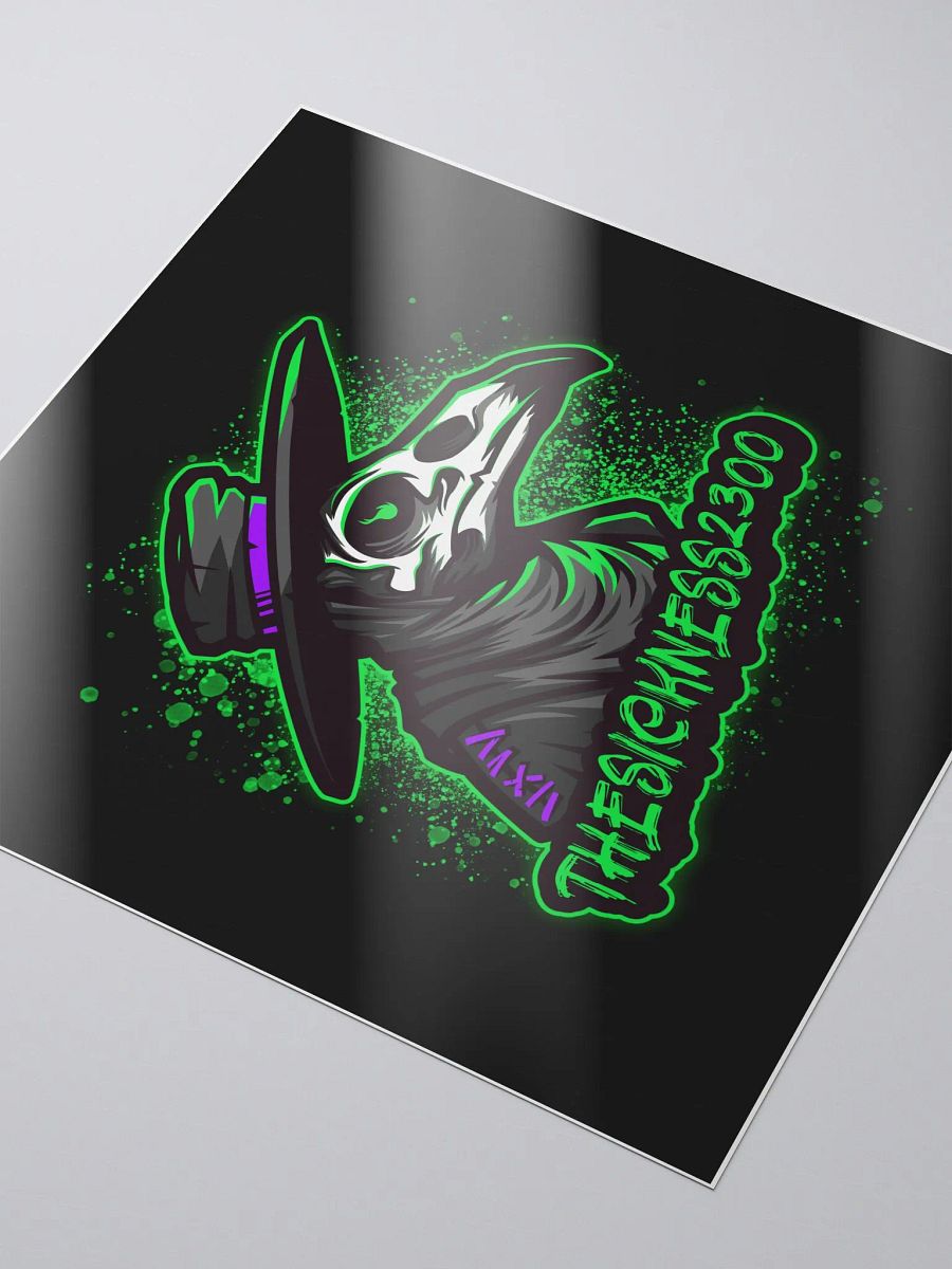 theSICKNESS black background sticker product image (3)
