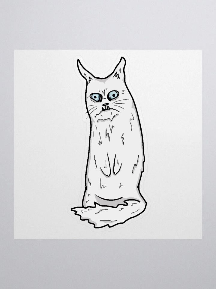 WEIRD FUCKIN CAT STICKER product image (2)