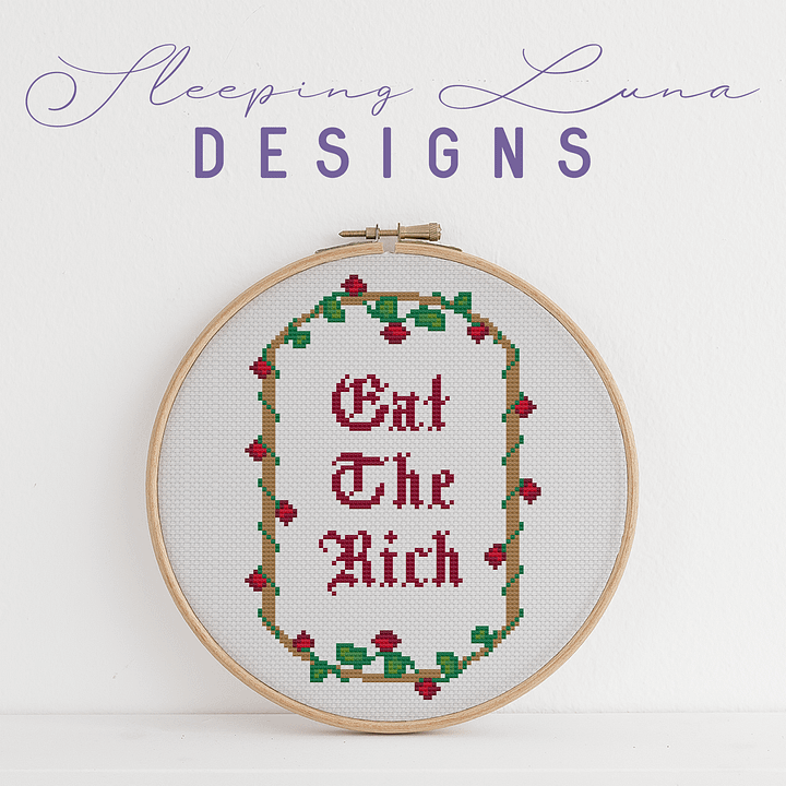 Eat the Rich - Cross Stitch Pattern product image (2)
