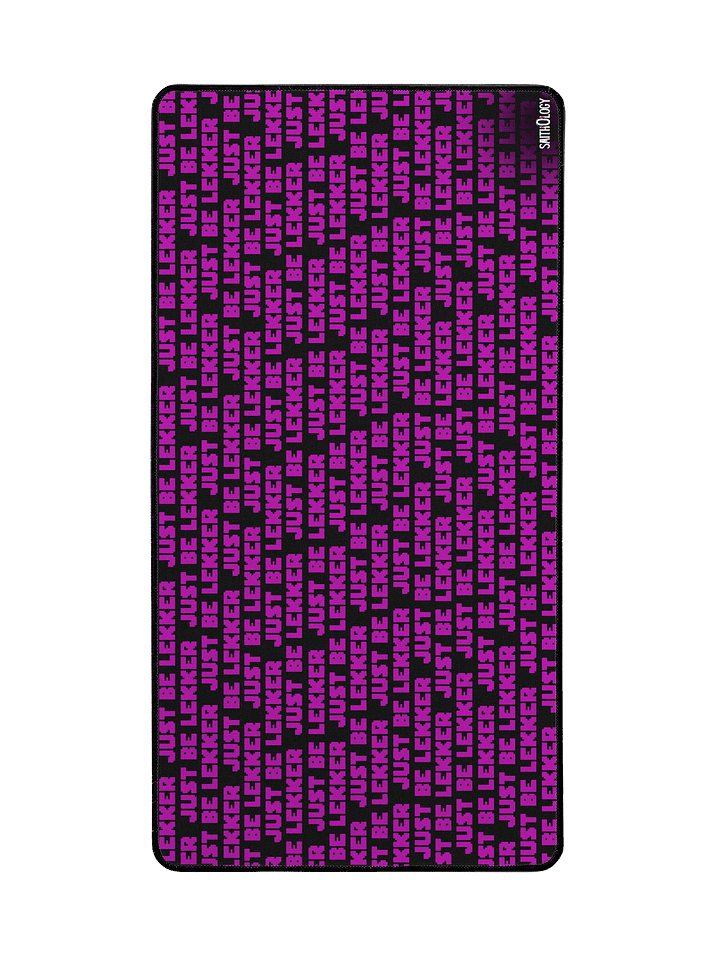 Smithology - "Just Be Lekker" Black/Purple Gaming Mousepad product image (2)