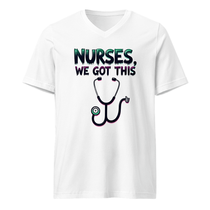 Thumbs-Up Nurse V-Neck Tee product image (1)