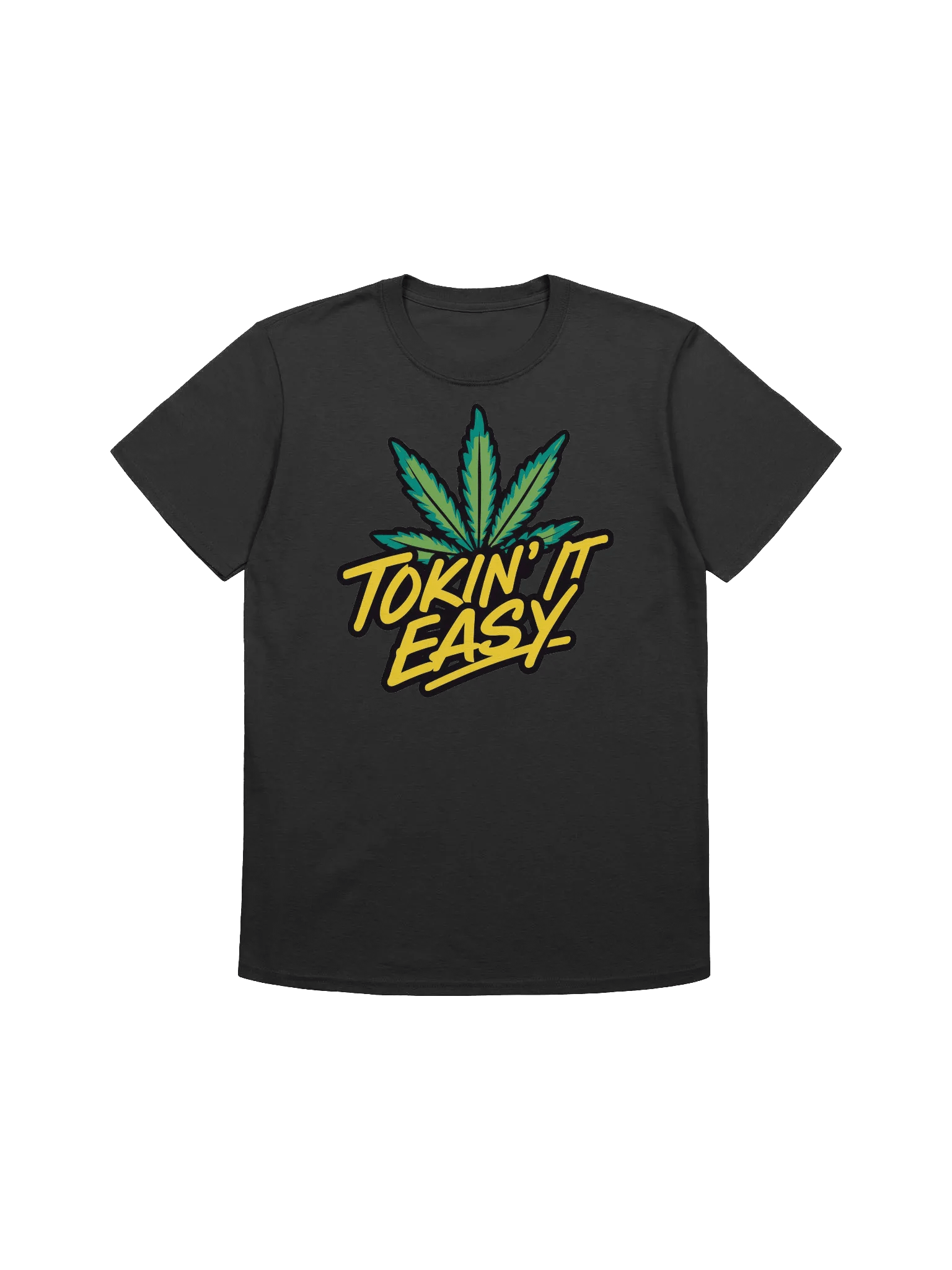 420 Weed - Unwind with Style - 'Tokin' It Easy' Graphic for the Laid-back Life T-Shirt product image (3)