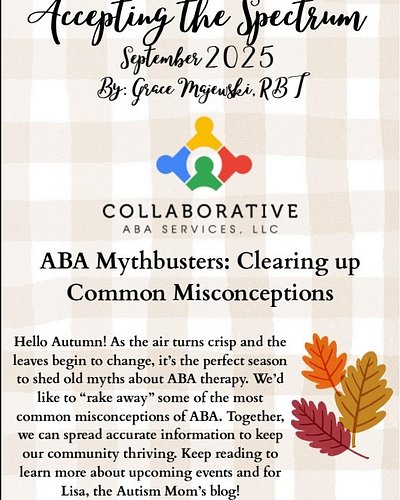 📰 Our September Newsletter is here! ✨

This month:
💡 Busting myths about ABA
🤝 Insights from @theautismmomcoach  on autism be...