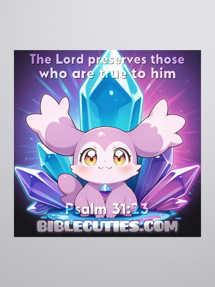 Bible Cuties Violet - The Lord preserves those who are true to him product image (1)