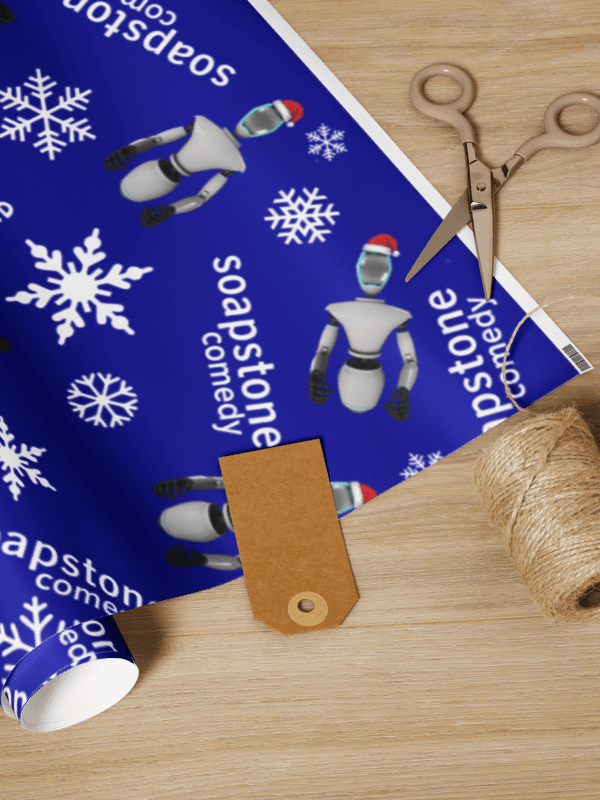 Blue Soapstone Wrapping Paper product image (1)