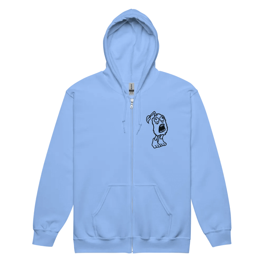 Furcorn (Black on Light) Zip-up Hoodie product image (2)