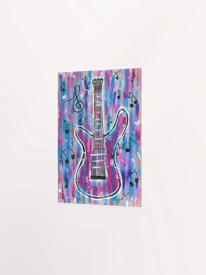 My guitar (art by Dina R.) - acrylic painting picture - Enhanced Matte Paper Poster product image (2)