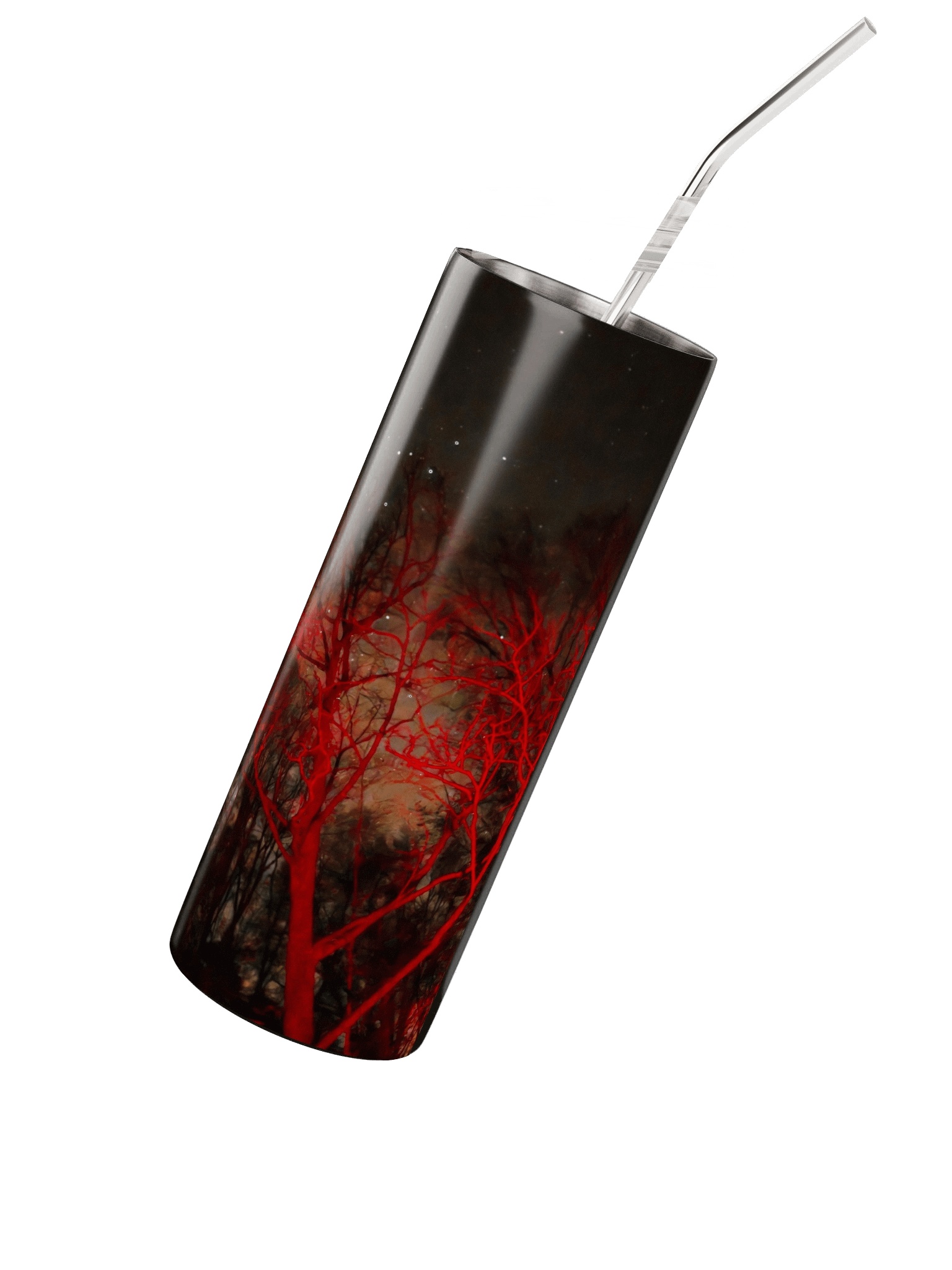 Night Sky Red Forest Stainless Tumbler product image (2)