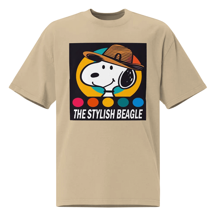 Stylish Beagle Faded T-Shirt product image (1)