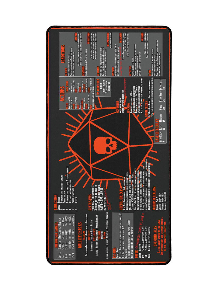 D&D 5e Desk Mat – Death Save Edition product image (2)