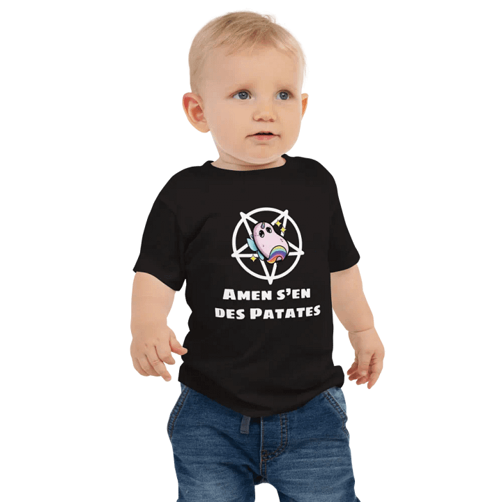 ''Amen'' T-shirt à manches courtes en jersey pour bébé product image (1)