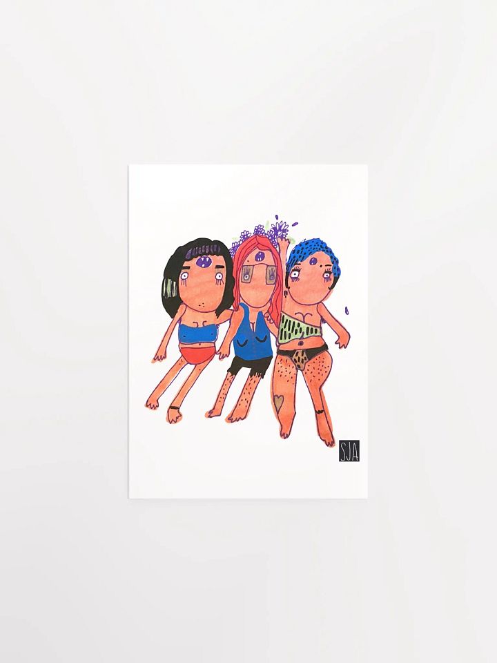 Beach Babes matte poster product image (5)
