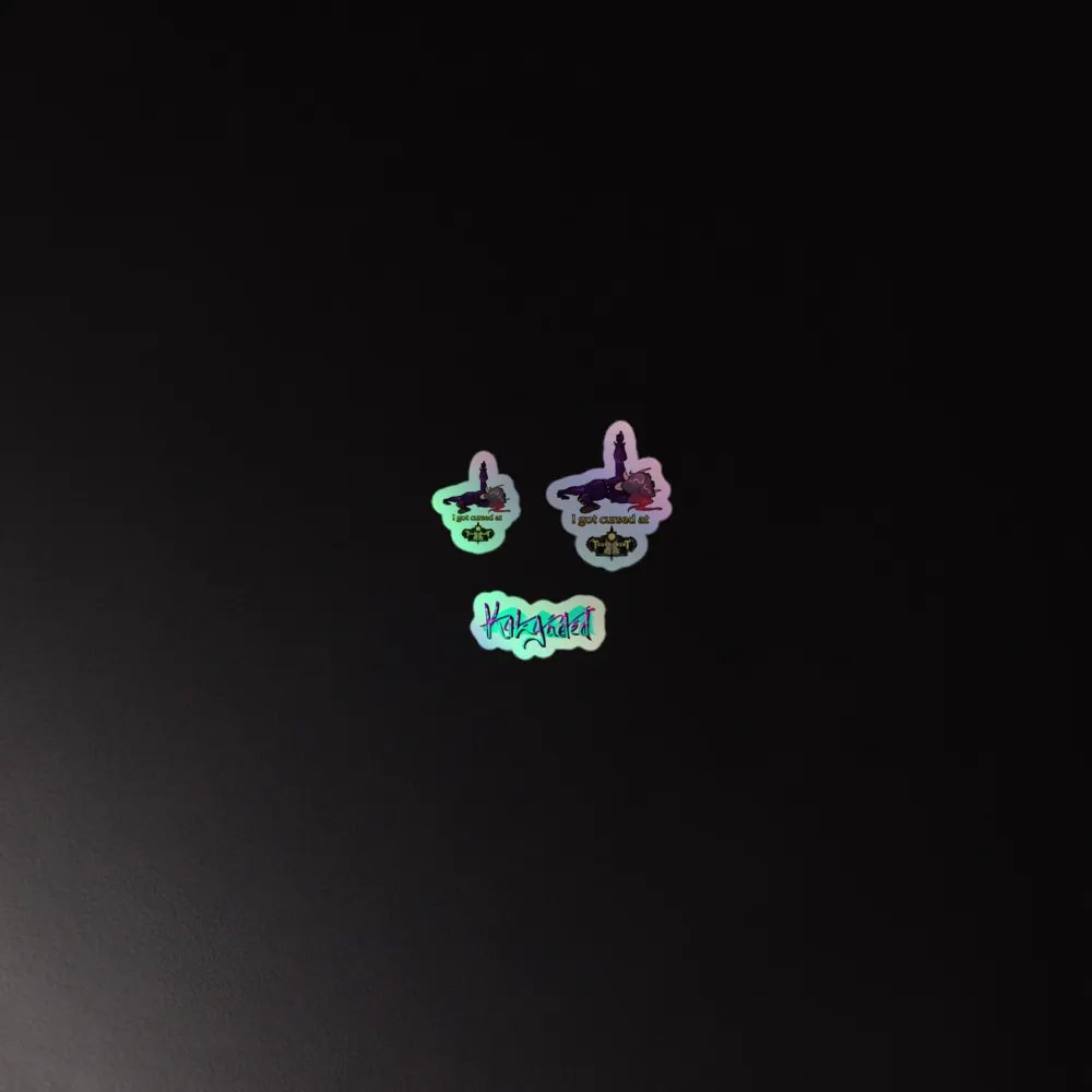Cursed Edition - I Got Cursed At TOA - Holo Sticker Sheet product image (2)