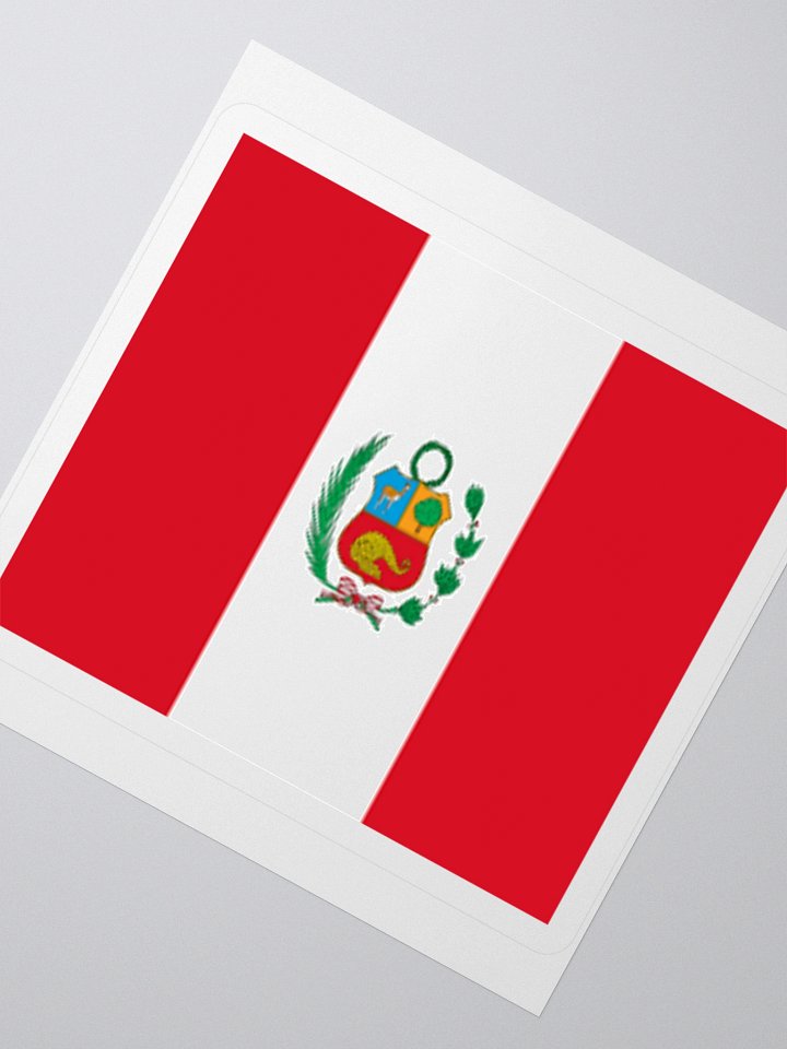 Exclusive Peru Flag Kiss-Cut Stickers - High-Quality Vinyl, Multiple Sizes product image (6)