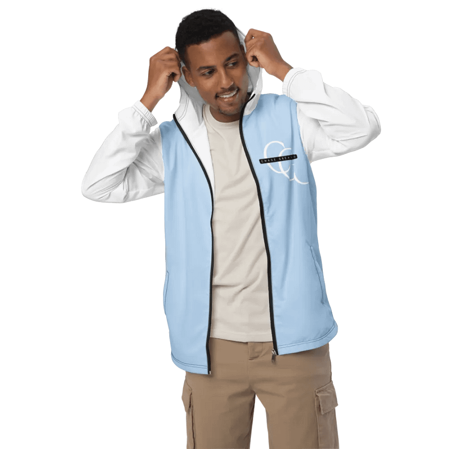 CG Light Blue Windbreaker White Sleeves product image (3)