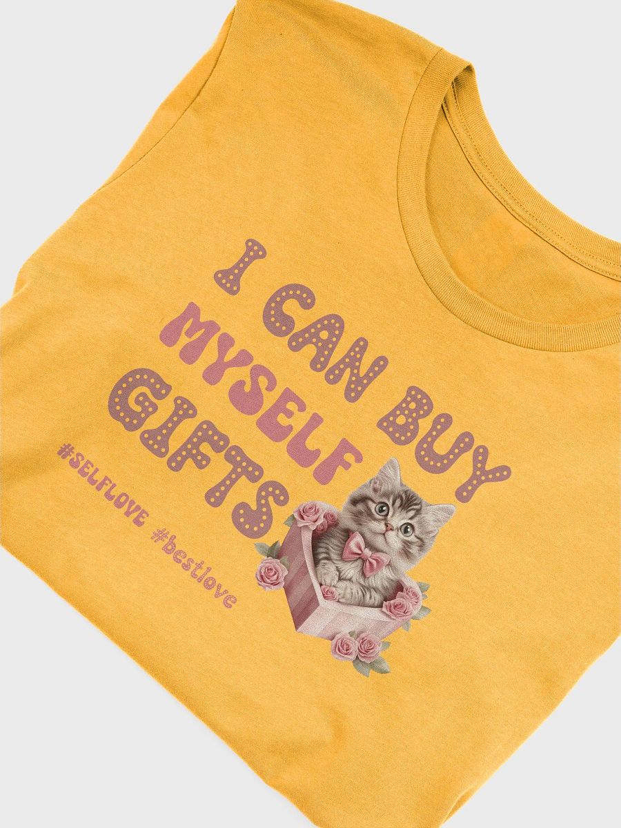 Funny Valentine's day cat tshirt - I can buy myself gifts product image (1)
