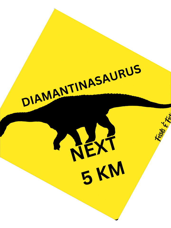 Sauropods Ahead Road Sign (Stickers) product image (5)