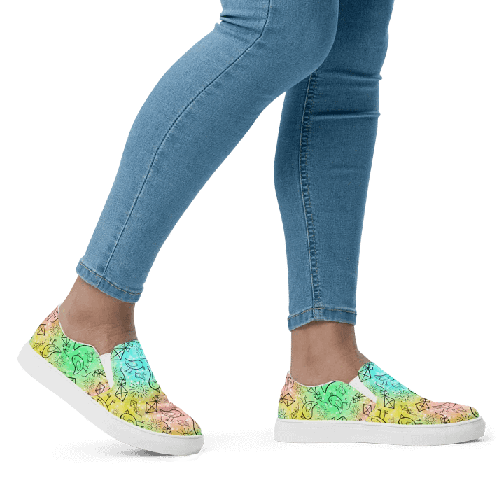 Summer Vibes - Pastel Geometry Slip-Ons 4woman product image (1)