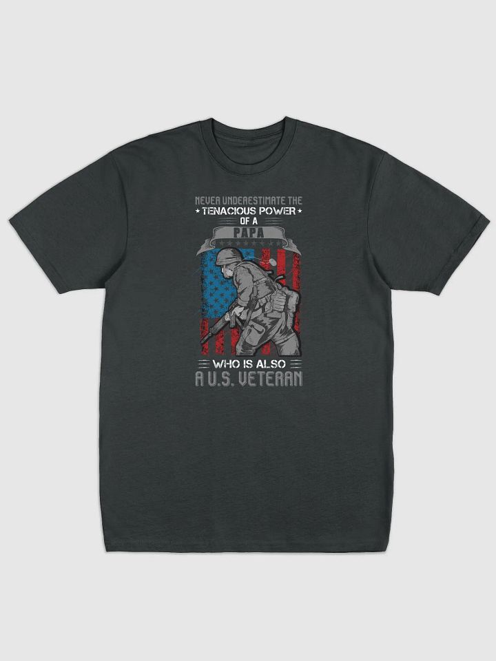 Papa and U.S. Veteran T-Shirt product image (1)
