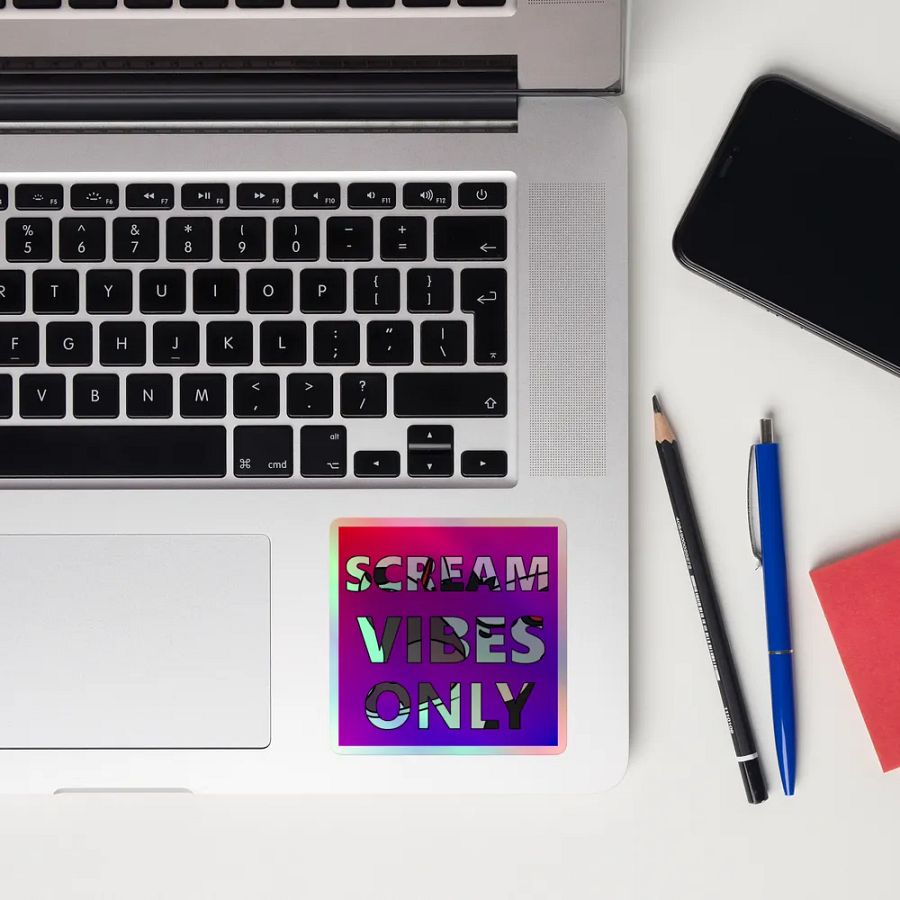 Scream Vibes Only Holo Stickers product image (10)