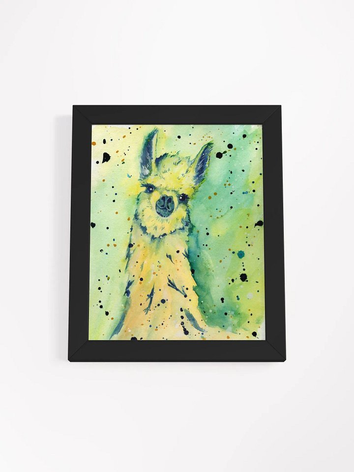 Lama watercolor painting print product image (1)