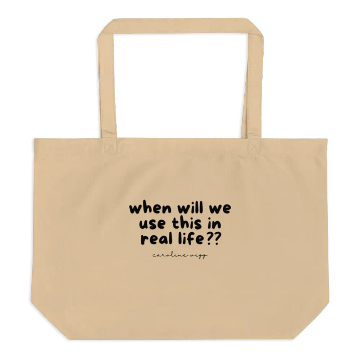 Real Life Tote Bag - Brown product image (1)