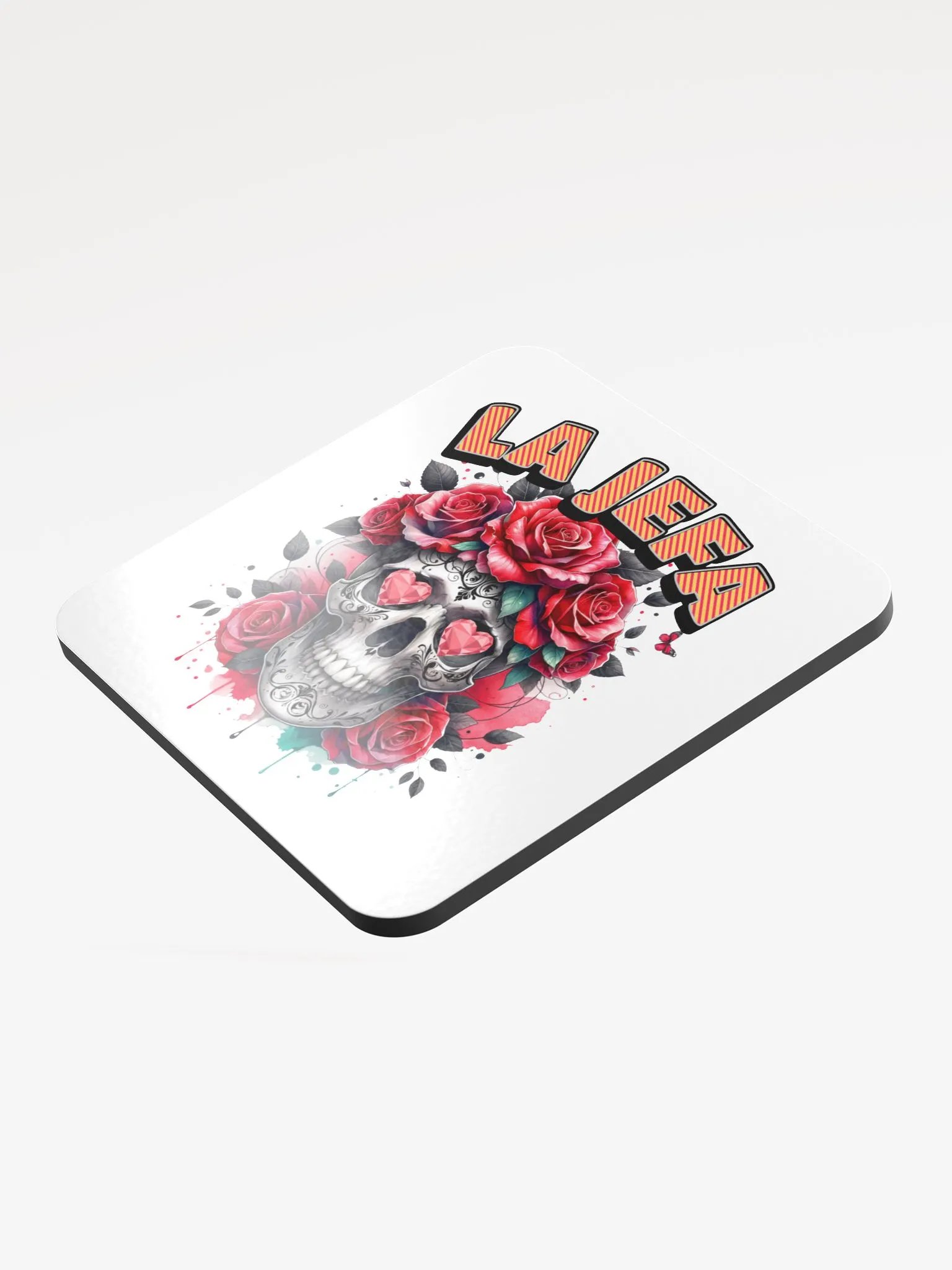 La Jefa Skull The Boss Glossed Cork Coaster product image (4)