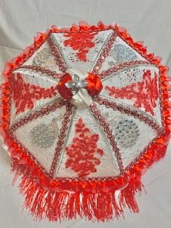Red & White Rhinestone Parasol product image (2)